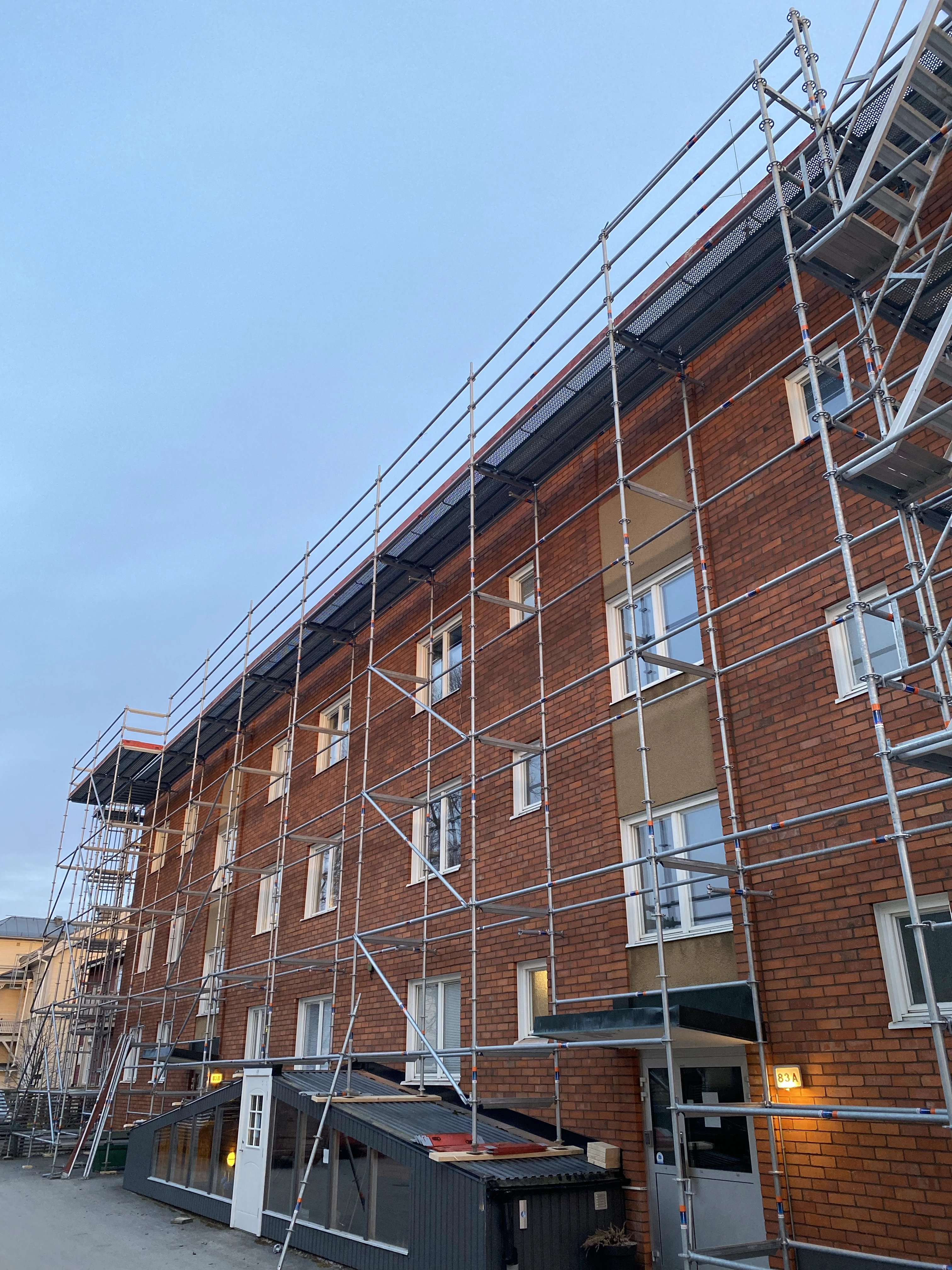 Kommersiella byggställningar i Umeå